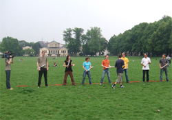 Probeblockade Hofgarten