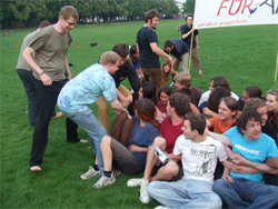 Probeblockade Hofgarten